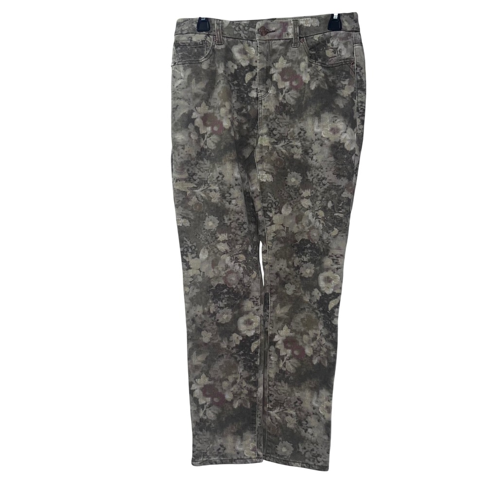 Chicos So Slimming Girlfriend Ankle Jeans 0 Regular Floral Print Cottagecore